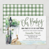 Invitación a Baby Shower de la zona pantanosa de B