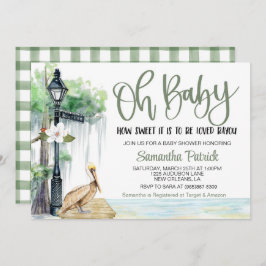 Invitación a Baby Shower de la zona pantanosa de B