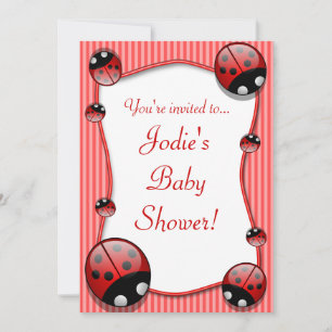 Invitación a Baby Shower de Ladybug