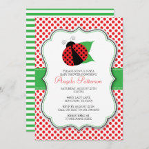 Invitación a Baby Shower de Ladybug