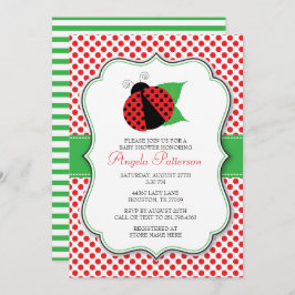 Invitación a Baby Shower de Ladybug