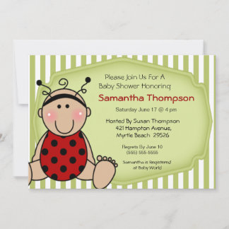 Invitación a Baby Shower de Ladybug