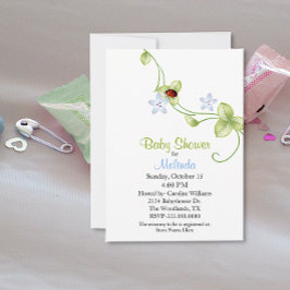 Invitación a Baby Shower de Ladybug