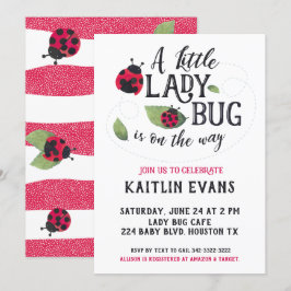 Invitación a Baby Shower de Ladybug