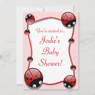 Invitación a Baby Shower de Ladybug