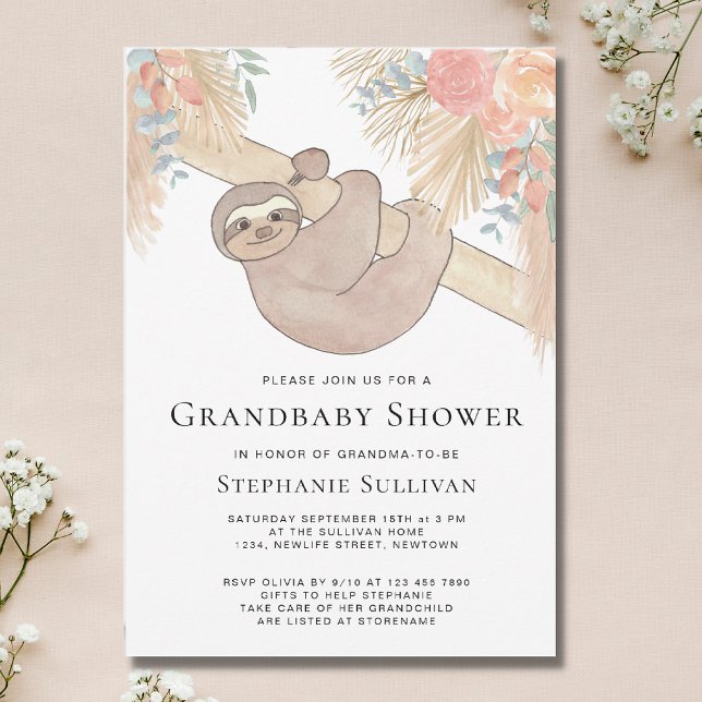 Invitación a Baby Shower de las Abuelas Grass Pamp (Subido por el creador)