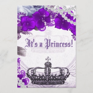 Invitación a Baby Shower de Lavender Purple Prince