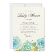 Invitación a Baby Shower de Lavish Florals