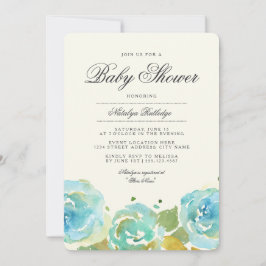 Invitación a Baby Shower de Lavish Florals
