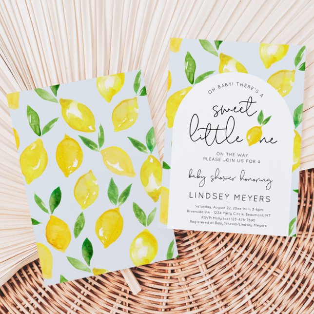 Invitación a Baby Shower de Lemon | Ducha de cítri (Subido por el creador)