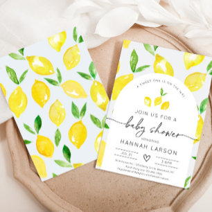 Invitación a Baby Shower de Lemon Ducha de cítri