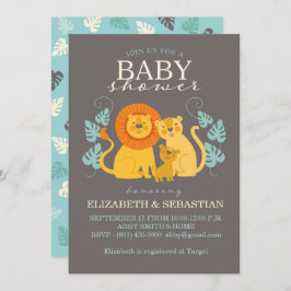Invitación a Baby Shower de León de la Selva Safar