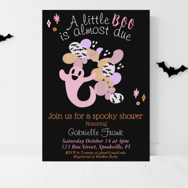 Invitación a Baby Shower de Little Boo Chica (Subido por el creador)