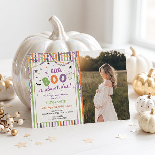 Invitación a baby shower de Little Boo está casi l