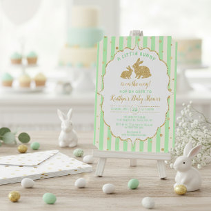 Invitación a Baby Shower de Little Bunny Neutral E