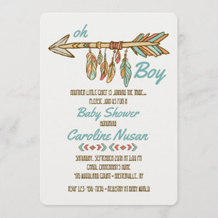 Invitación a Baby Shower de Little Chief