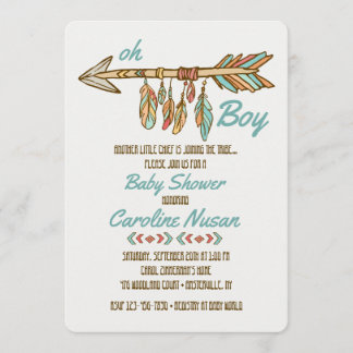 Invitación a Baby Shower de Little Chief
