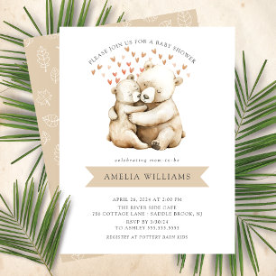 Invitación a Baby Shower de Little Cub Love