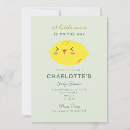 Invitación a Baby Shower de Little Cutie Lemon Cit