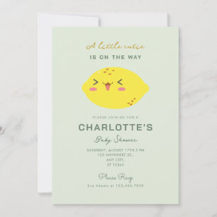 Invitación a Baby Shower de Little Cutie Lemon Cit