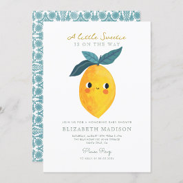 Invitación a Baby Shower de Little Cutie Lemon Cit