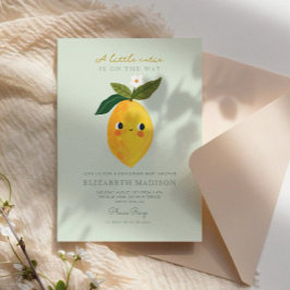 Invitación a Baby Shower de Little Cutie Lemon Cit