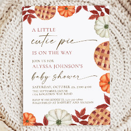 Invitación a Baby Shower de Little Cutie Pie