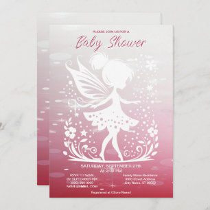 Invitación a Baby Shower de Little Fairy Floral