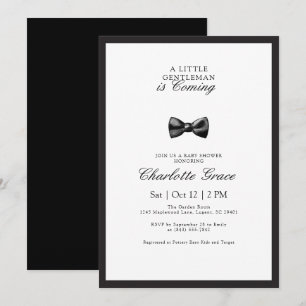 Invitación a Baby Shower de Little Gentleman