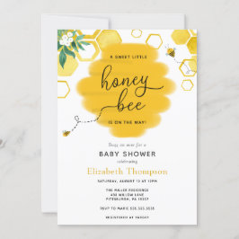 Invitación a Baby Shower de Little Honey Bee