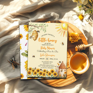 Invitación a Baby Shower de Little Honey Bee Honey