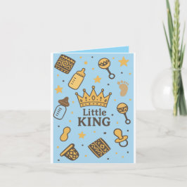 Invitación a Baby Shower de Little King