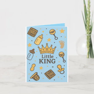Invitación a Baby Shower de Little King