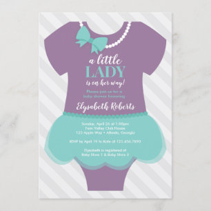 Invitación a Baby Shower de Little Lady