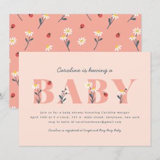 Invitación a Baby Shower de Little Lady