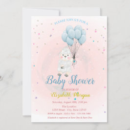 Invitación a Baby Shower de Little Lamb Sheep Star