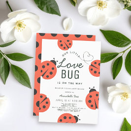 Invitación a Baby Shower de Little Love Bug Ladybu