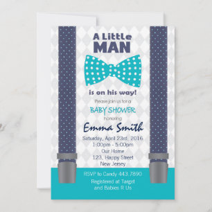 Invitación a Baby Shower de Little Man