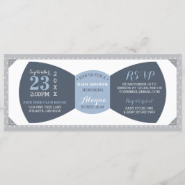 Invitación a Baby Shower de Little Man, Bow Tie