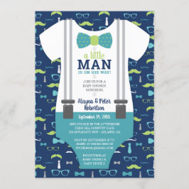 Invitación a Baby Shower de Little Man, Bow Tie