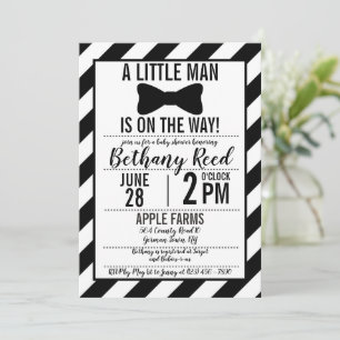 Invitación a Baby Shower de Little Man Bowtie