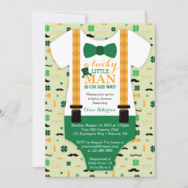 Invitación a Baby Shower de Little Man, Día de los