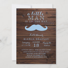 Invitación a Baby Shower de Little Man | Mustache 