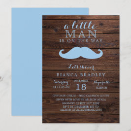 Invitación a Baby Shower de Little Man | Mustache