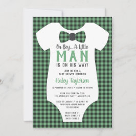 Invitación a Baby Shower de Little Man, relleno de