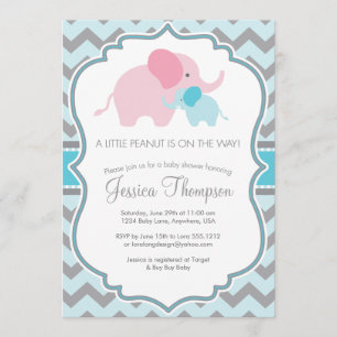 Invitación a Baby Shower de Little Peanut