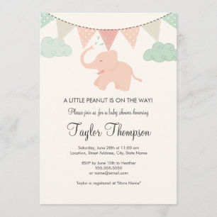 Invitación a Baby Shower de Little Peanut