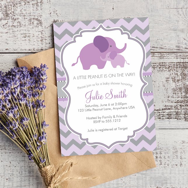 Invitación a Baby Shower de Little Peanut (Subido por el creador)