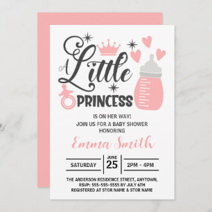 Invitación a Baby Shower de Little Princess