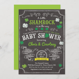 Invitación a Baby Shower de Little Shamrock
